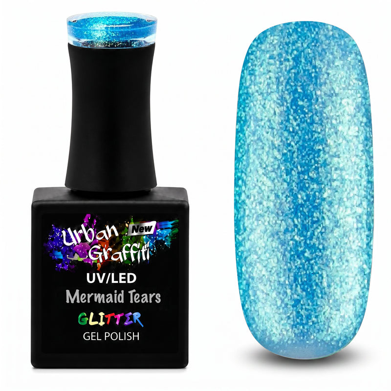 Mermaid Tears - UGGP-A0921 Urban Graffiti Aqua Glitter ημιμόνιμο βερνίκι τζελ 15ml